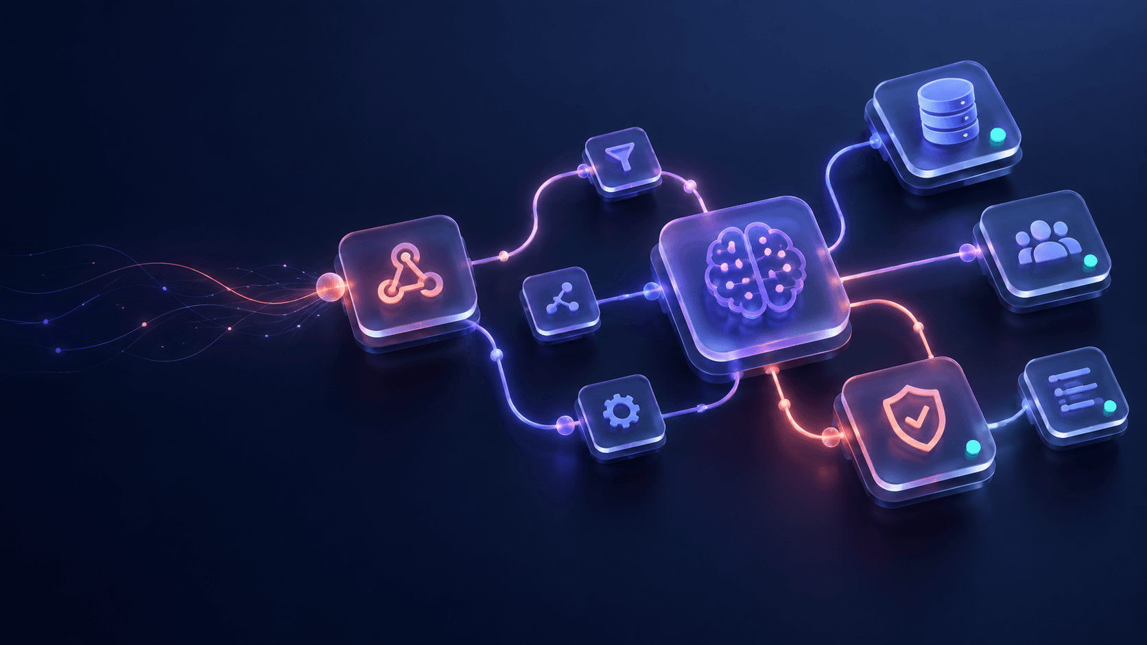 Abstract 3D workflow orchestration network